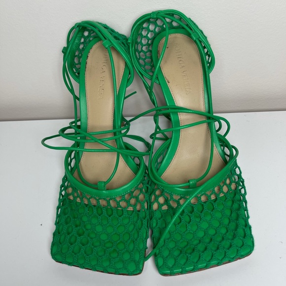 Bottega Veneta Shoes - BOTTEGA VENETA Mesh Stretch Sandals